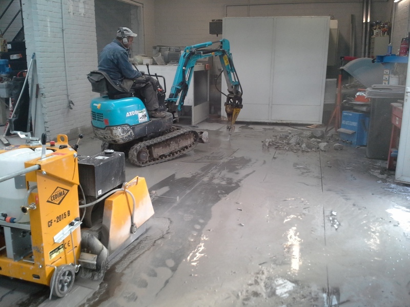 Polieren van beton voor garages